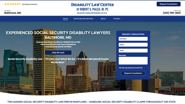 Disability Law Center of Robert S. Piazza, Jr., P.C. - Baltimore, MD - Attorney in Baltimore