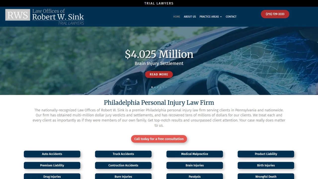 The Law Offices of Robert W. Sink - Philadelphia, PA office in Philadelphia, Pennsylvania