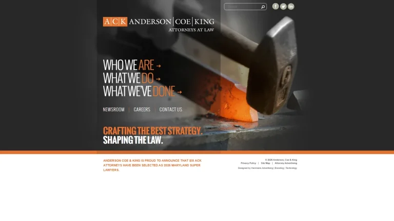 Anderson Coe & King, LLP - Baltimore, MD - Attorney in Baltimore