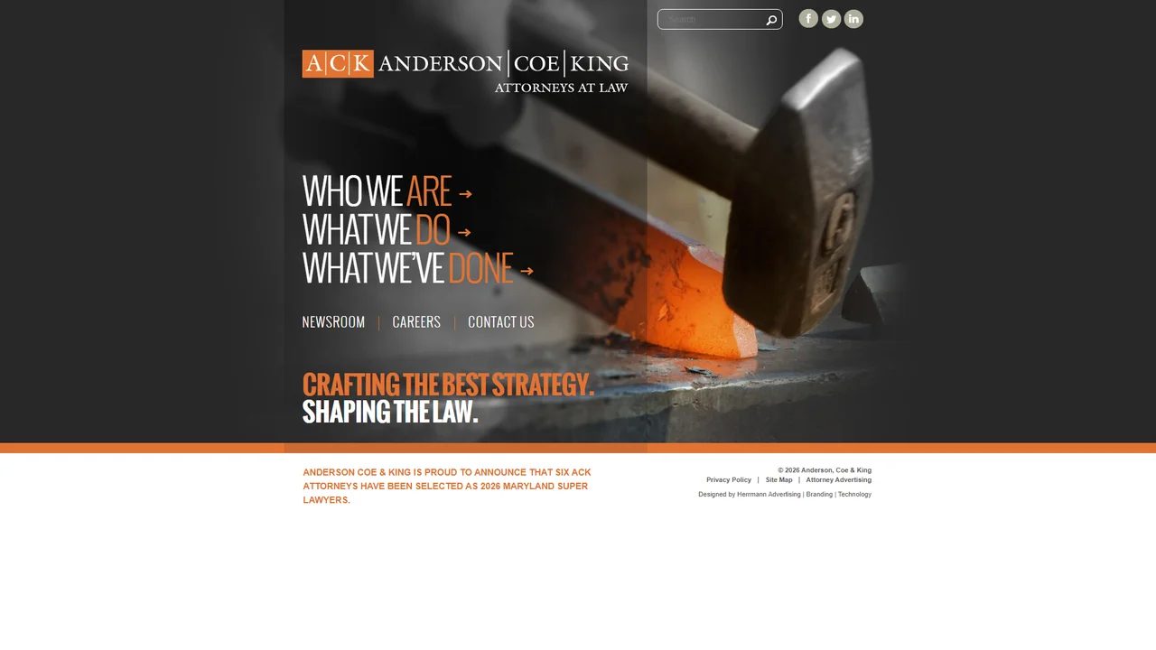 Anderson Coe & King, LLP - Baltimore, MD office in Baltimore, Maryland