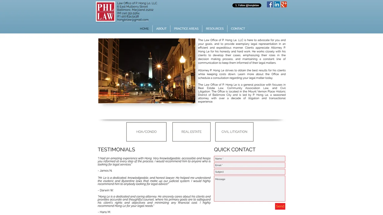 Law Office of P. Hong Le, LLC - Baltimore, MD office in Baltimore, Maryland