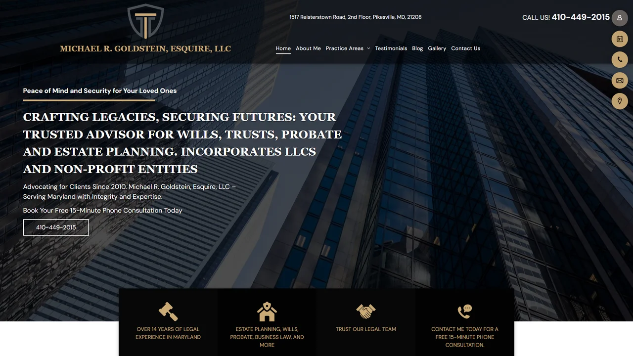 Michael R. Goldstein, Esquire LLC - Baltimore, MD office in Baltimore, Maryland