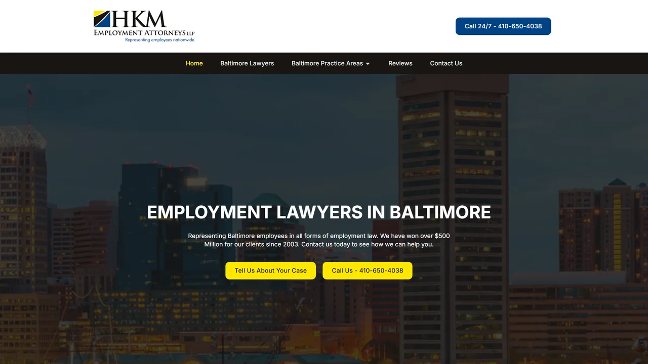 HKM Employment Attorneys LLP - Baltimore, MD office in Baltimore, Maryland