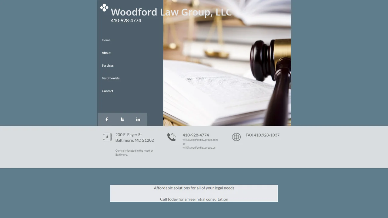 Woodford Law Group, LLC - Baltimore, MD office in Baltimore, Maryland
