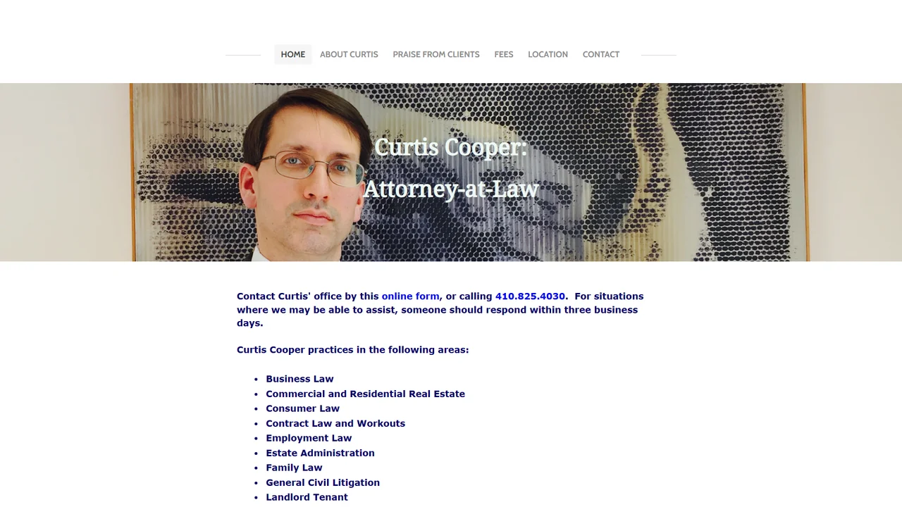 The Law Office of Curtis Cooper LLC - Baltimore, MD office in Baltimore, Maryland