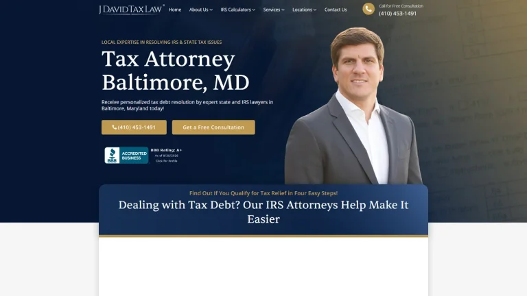 J. David Tax Law LLC - Baltimore, MD - Attorney in Baltimore