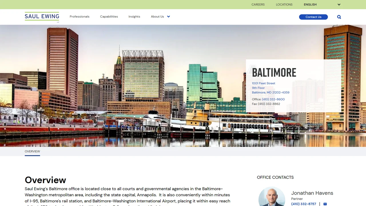 Saul Ewing LLP - Baltimore, MD office in Baltimore, Maryland
