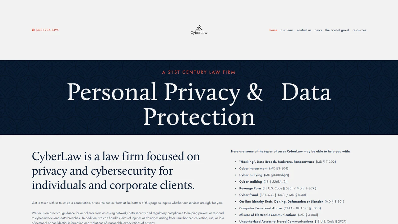The CyberLaw Group - Baltimore, MD office in Baltimore, Maryland