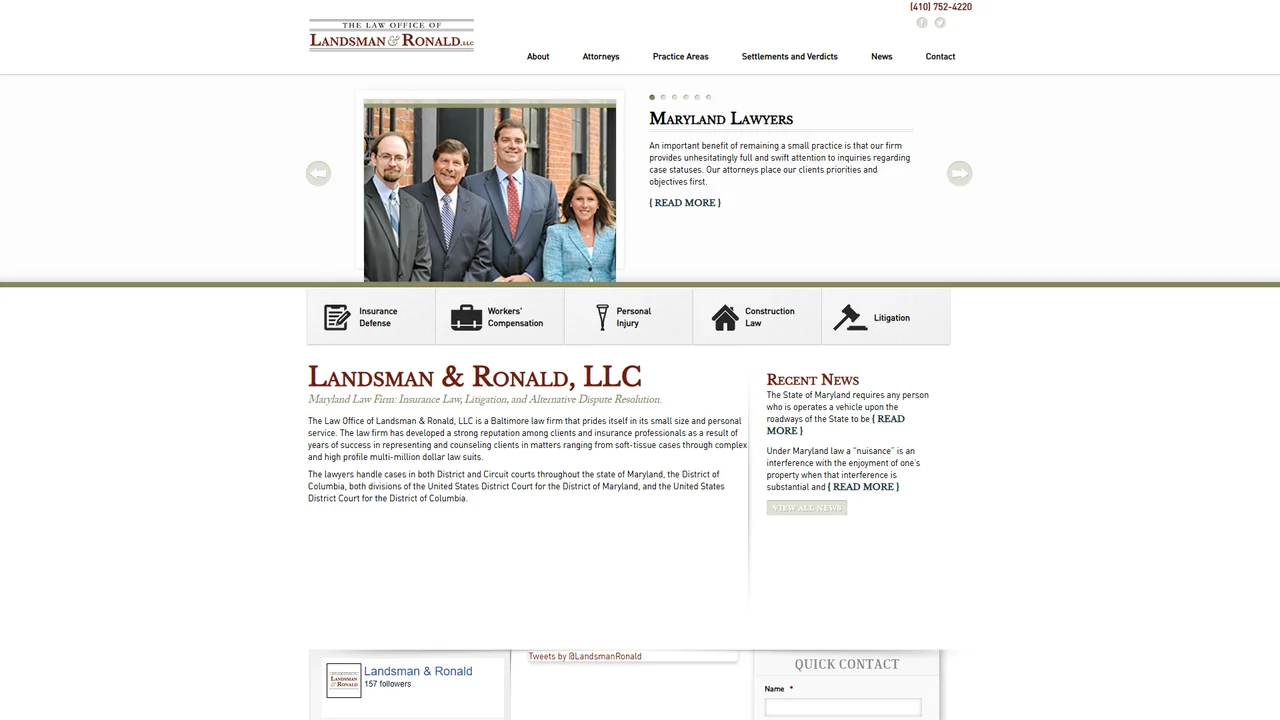 The Law Office of Landsman & Ronald - Baltimore, MD office in Baltimore, Maryland