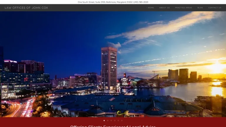 Lawyer John E. Cox - Baltimore, MD - Attorney in Baltimore