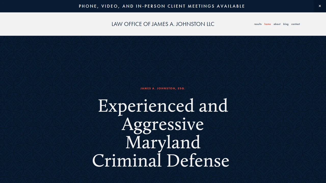 Law Office of James A. Johnston LLC - Baltimore, MD office in Baltimore, Maryland