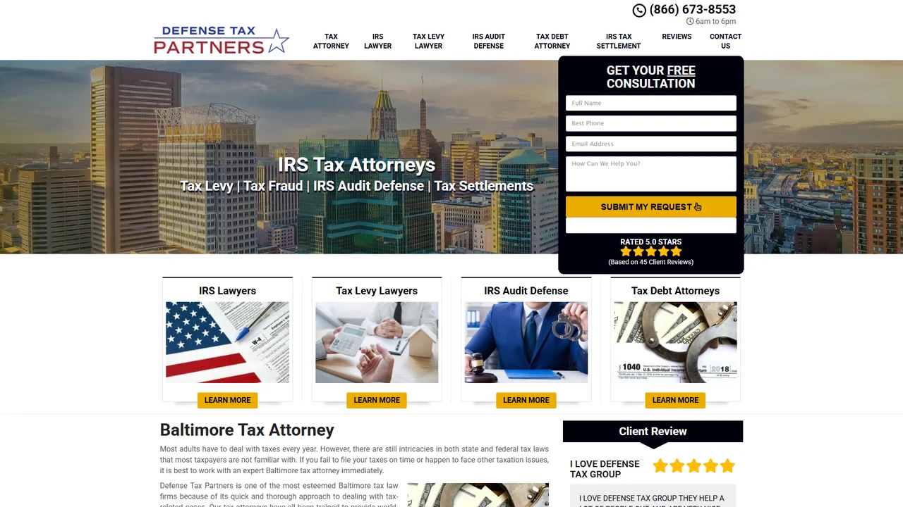 Defense Tax Partners - Baltimore, MD office in Baltimore, Maryland