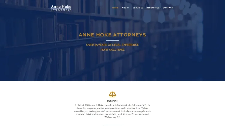Anne Hoke Attorneys - Baltimore, MD - Attorney in Baltimore