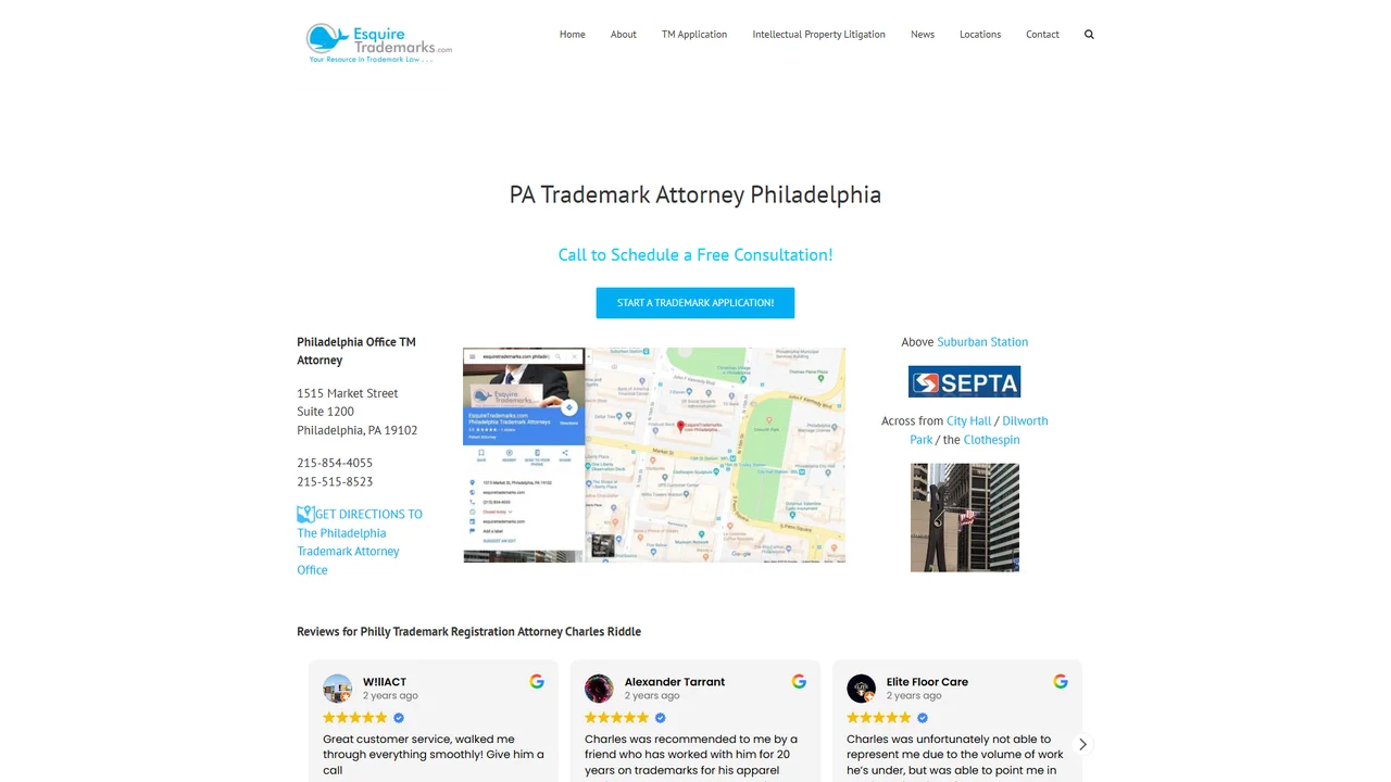 EsquireTrademarks Philadelphia Trademark Attorney - Philadelphia, PA office in Philadelphia, Pennsylvania