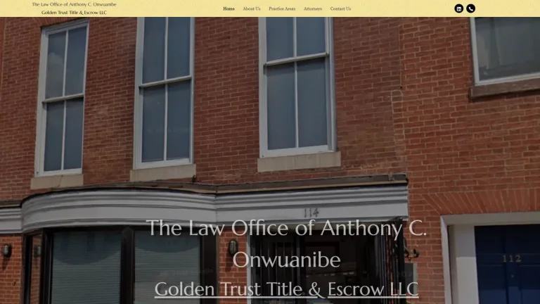 Anthony Onwuanibe Law Office - Baltimore, MD - Attorney in Baltimore