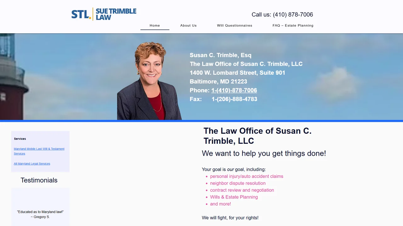 The Law Office of Susan C. Trimble, LLC - Baltimore, MD office in Baltimore, Maryland