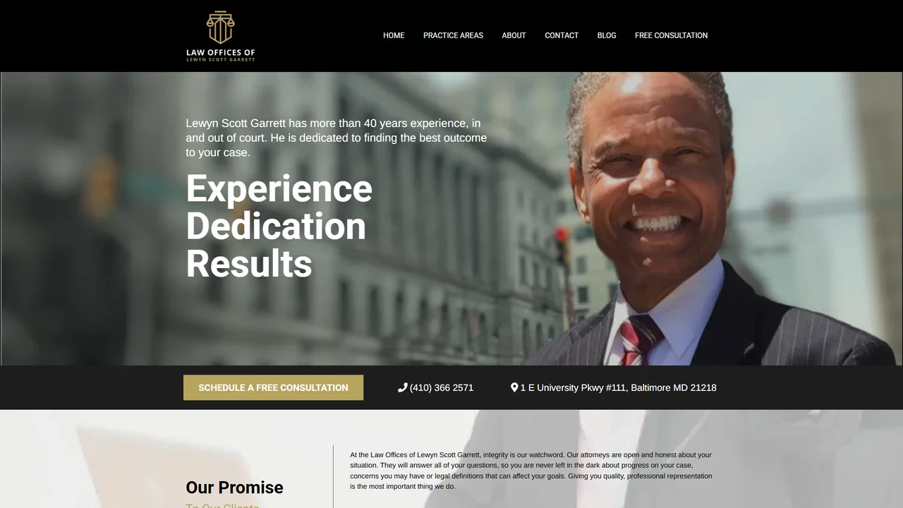 Law Offices of Lewyn Scott Garrett - Baltimore, MD office in Baltimore, Maryland