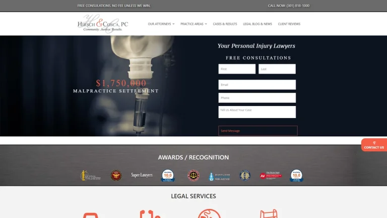 Hirsch and Cosca, PC - Baltimore, MD - Attorney in Baltimore