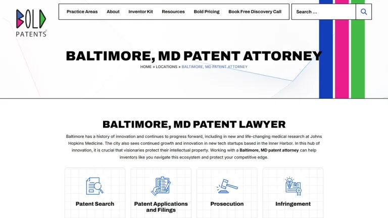 Bold Patents Law Firm - Baltimore, MD - Attorney in Baltimore