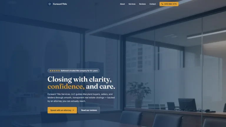 Forward Title Services - Baltimore, MD - Attorney in Baltimore