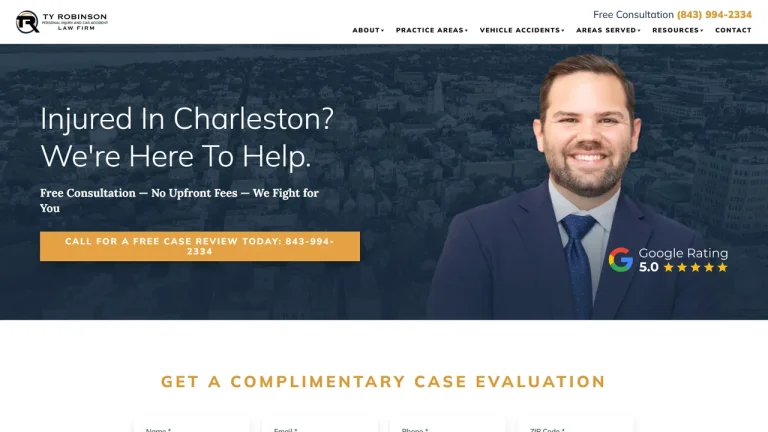 Ty Robinson Personal Injury & Car Accident Law Firm - Charleston, SC - Attorney in Charleston, SC