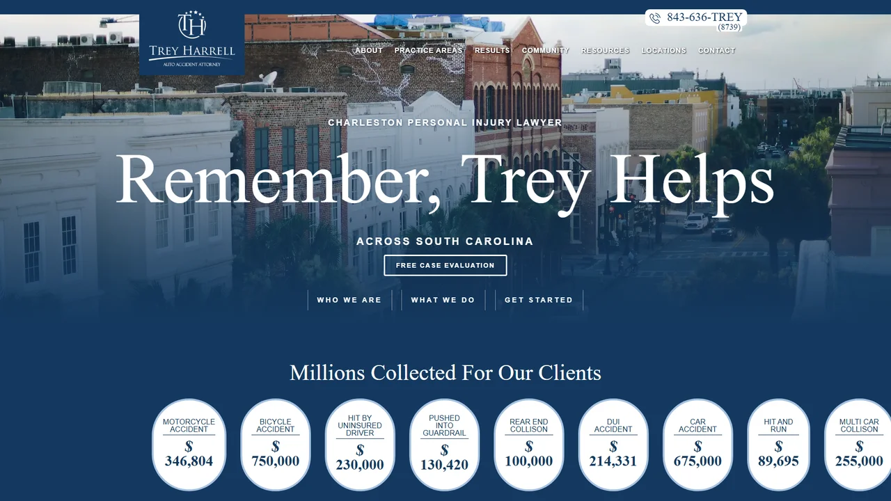 Trey Harrell Auto Accident and Personal Injury Attorney - Charleston, SC office in Charleston, SC, South Carolina