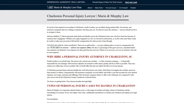 Marin, Barrett, and Murphy Law Firm Inc. - Charleston, SC - Attorney in Charleston, SC