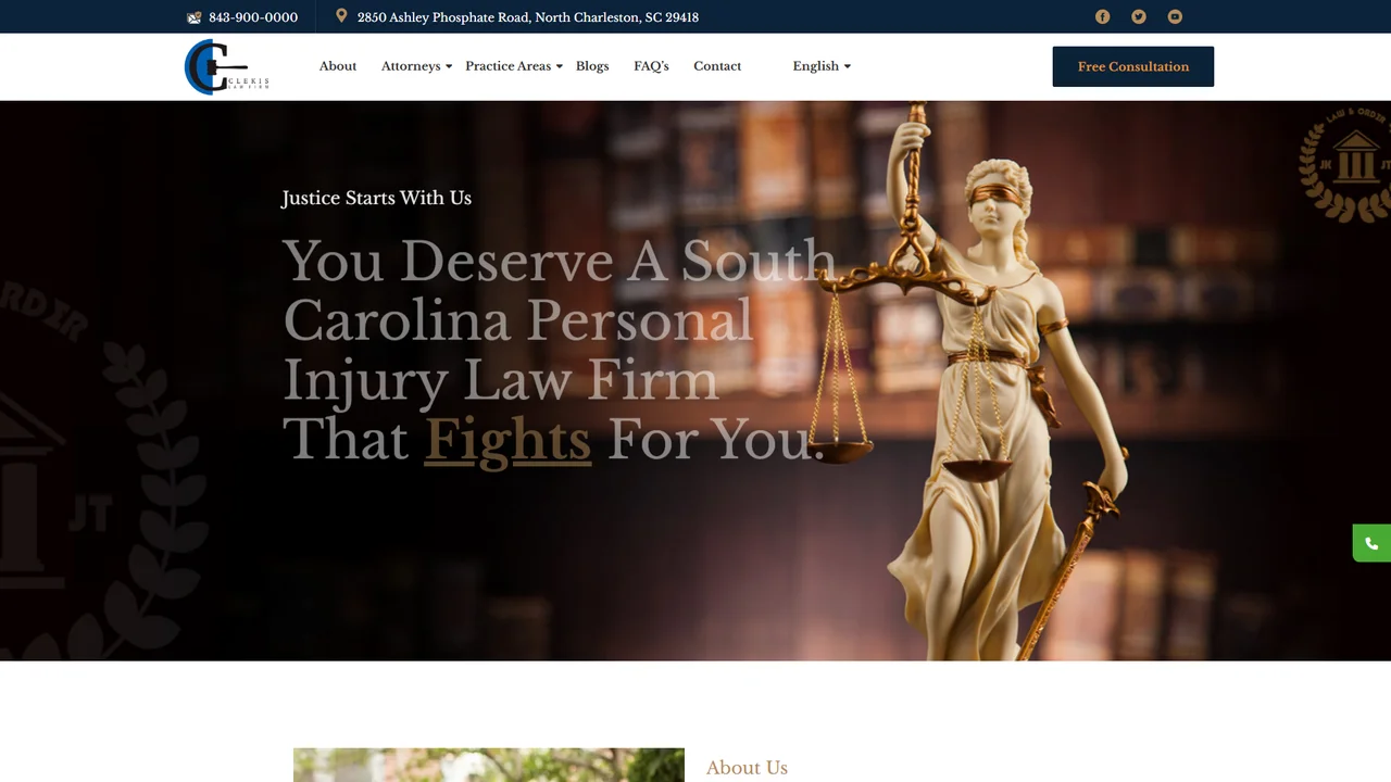 Clekis Law Firm Accident Lawyers - Charleston, SC office in Charleston, SC, South Carolina