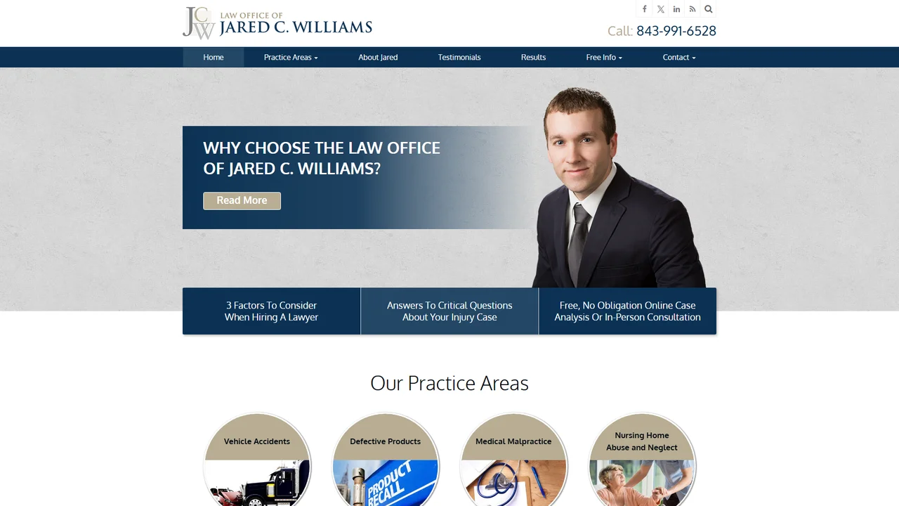 Law Office of Jared C. Williams, LLC - Charleston, SC office in Charleston, SC, South Carolina