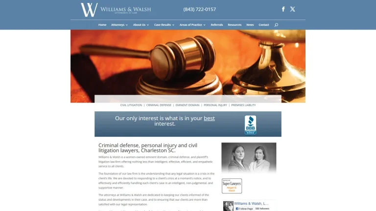 Williams & Walsh Attorneys at Law - Charleston, SC - Attorney in Charleston, SC
