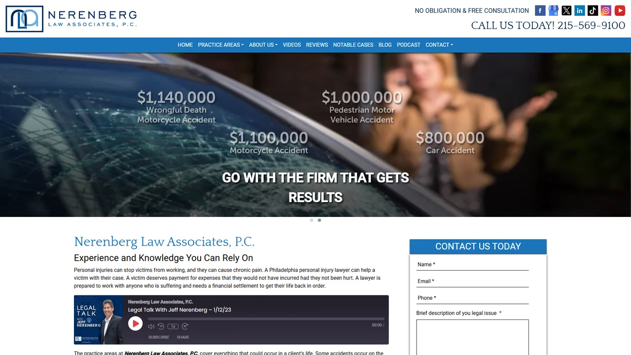 Nerenberg Law Associates, P.C. - Philadelphia, PA office in Philadelphia, Pennsylvania