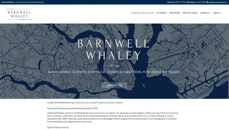 Barnwell Whaley Patterson & Helms - Charleston, SC - Attorney in Charleston, SC