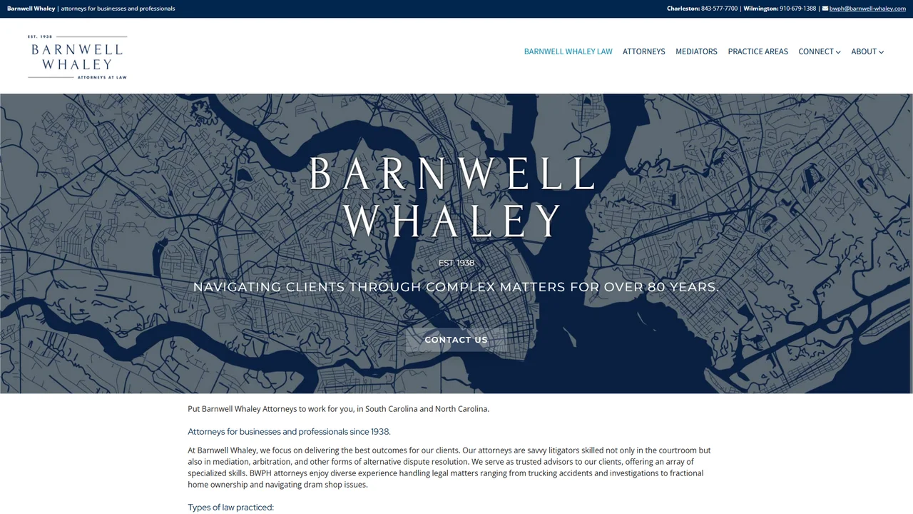 Barnwell Whaley Patterson & Helms - Charleston, SC office in Charleston, SC, South Carolina