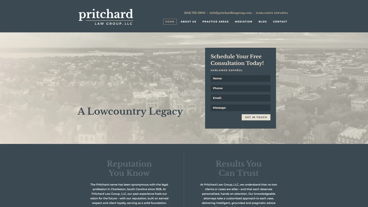 Pritchard Law Group, LLC - Charleston, SC office in Charleston, SC, South Carolina