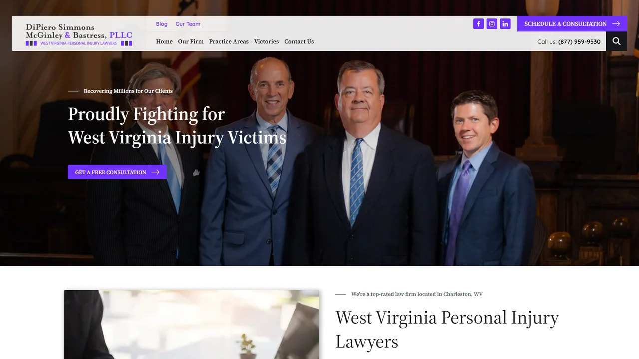 DiPiero Simmons McGinley and Bastress, PLLC - Charleston, WV office in Charleston, WV, West Virginia