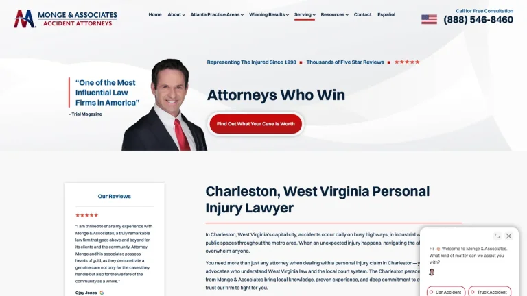 Monge & Associates Injury and Accident Attorneys - Charleston, WV - Attorney in Charleston, WV