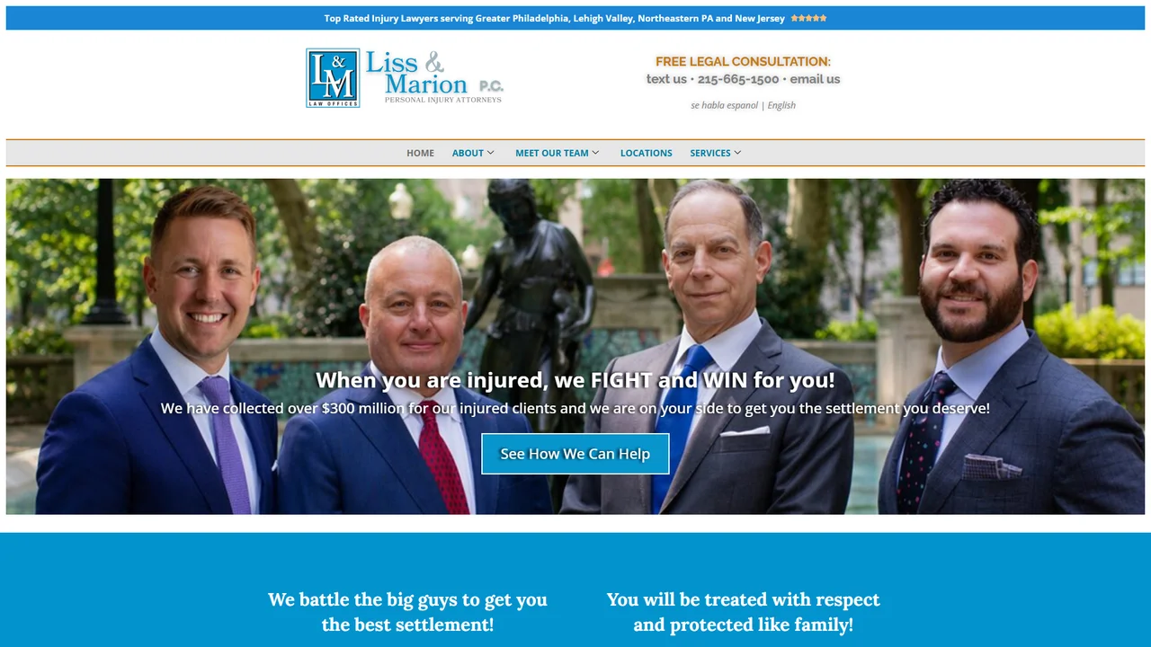 Liss & Marion - Personal Injury Attorneys - Philadelphia, PA office in Philadelphia, Pennsylvania