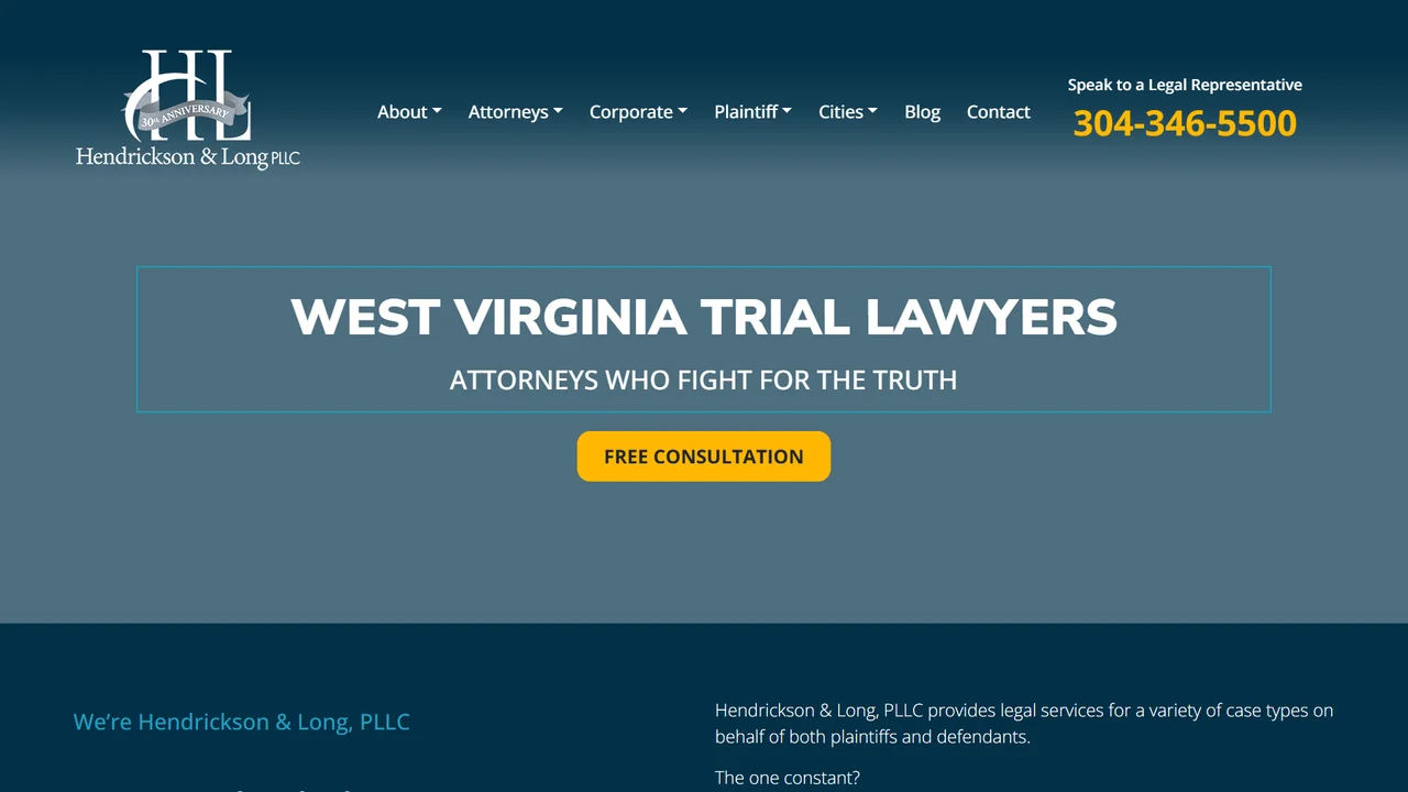 Hendrickson and Long PLLC - Charleston, WV office in Charleston, WV, West Virginia