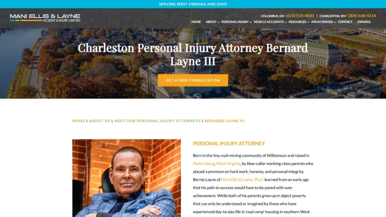 Mani Ellis & Layne, PLLC (Bernard Layne III) - Charleston, WV - Attorney in Charleston, WV