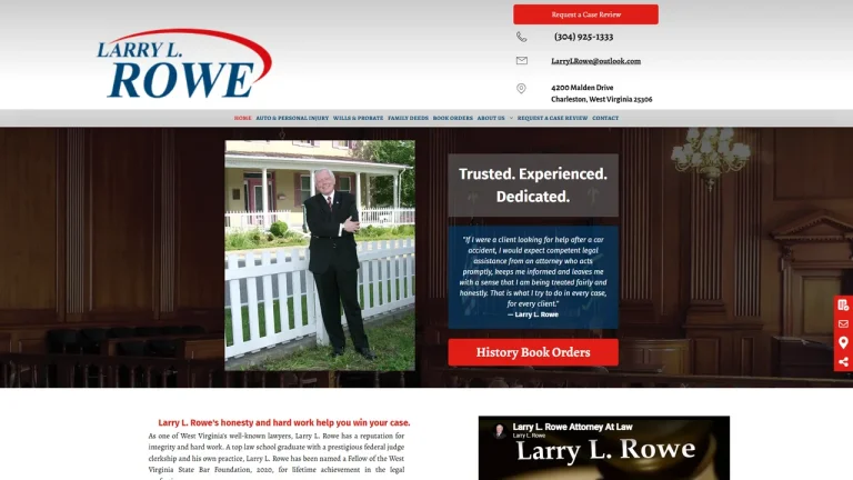 Larry L Rowe - Charleston, WV - Attorney in Charleston, WV
