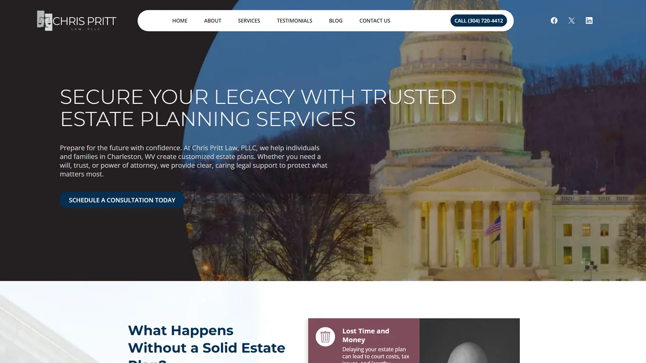 Chris Pritt Law, PLLC - Charleston, WV office in Charleston, WV, West Virginia