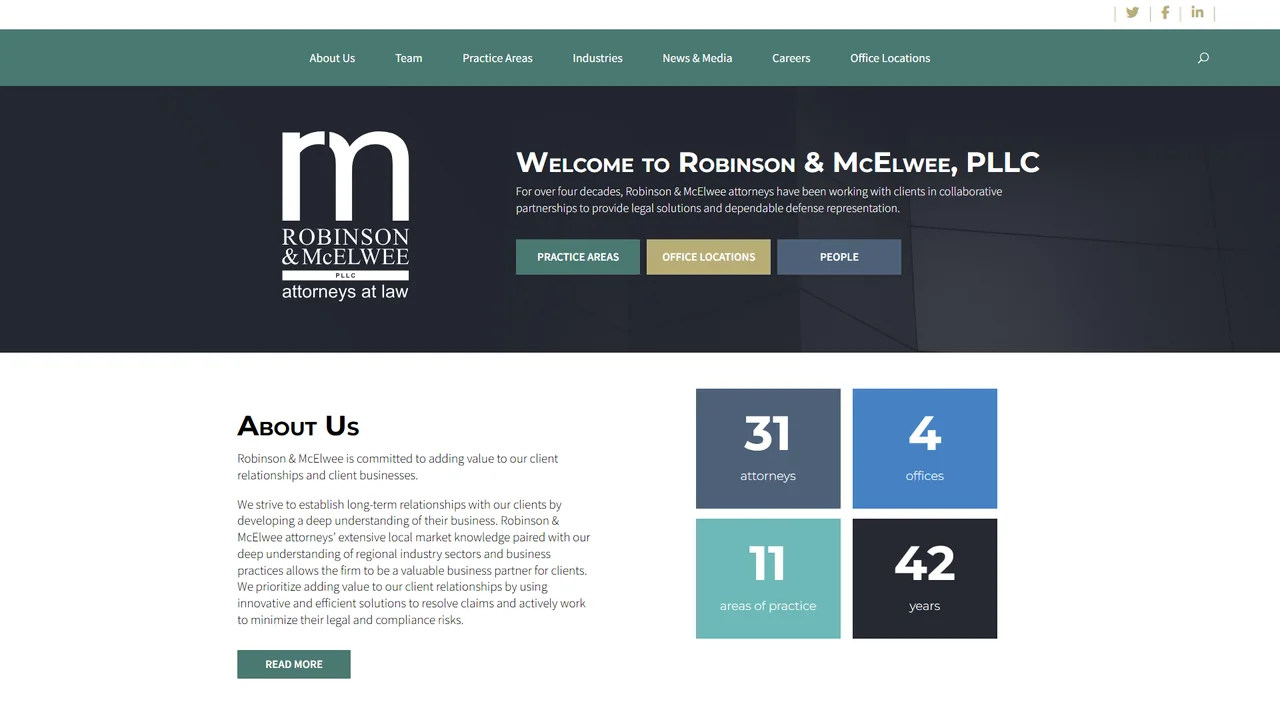 Robinson & McElwee PLLC - Charleston, WV office in Charleston, WV, West Virginia