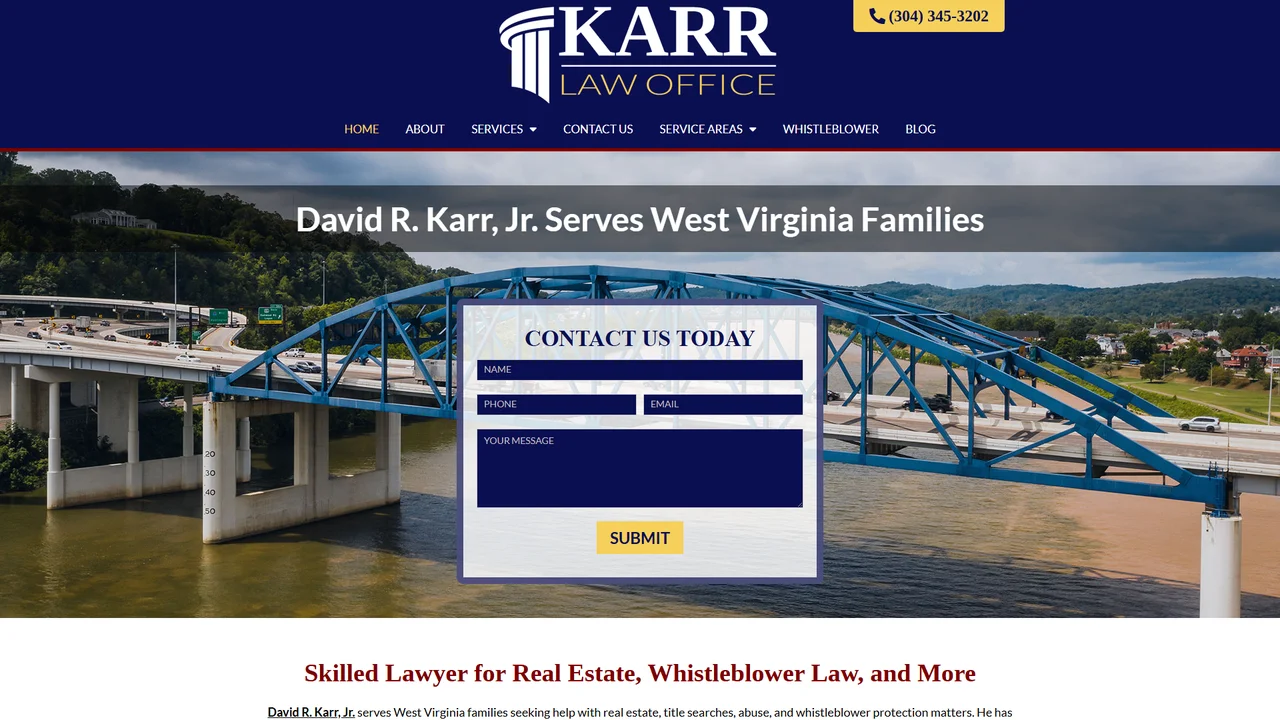 David R. Karr, Jr. - Karr Law Office - Charleston, WV office in Charleston, WV, West Virginia