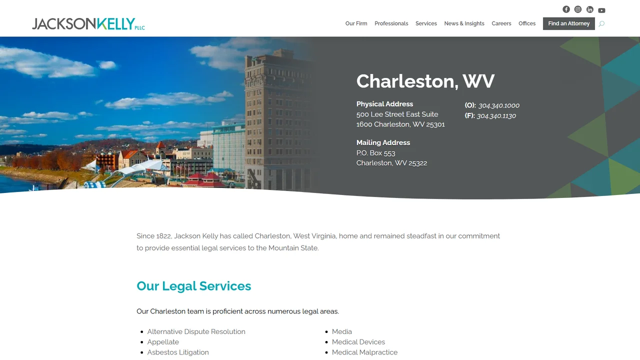 Jackson Kelly PLLC: Martin J Rudy - Charleston, WV office in Charleston, WV, West Virginia