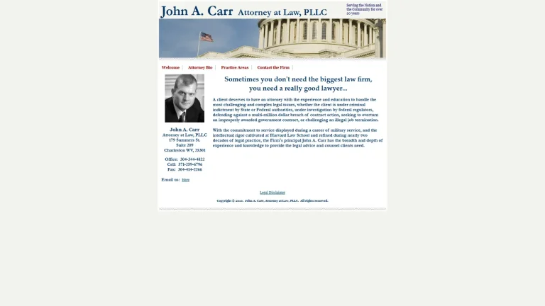 Carr John A - Charleston, WV - Attorney in Charleston, WV