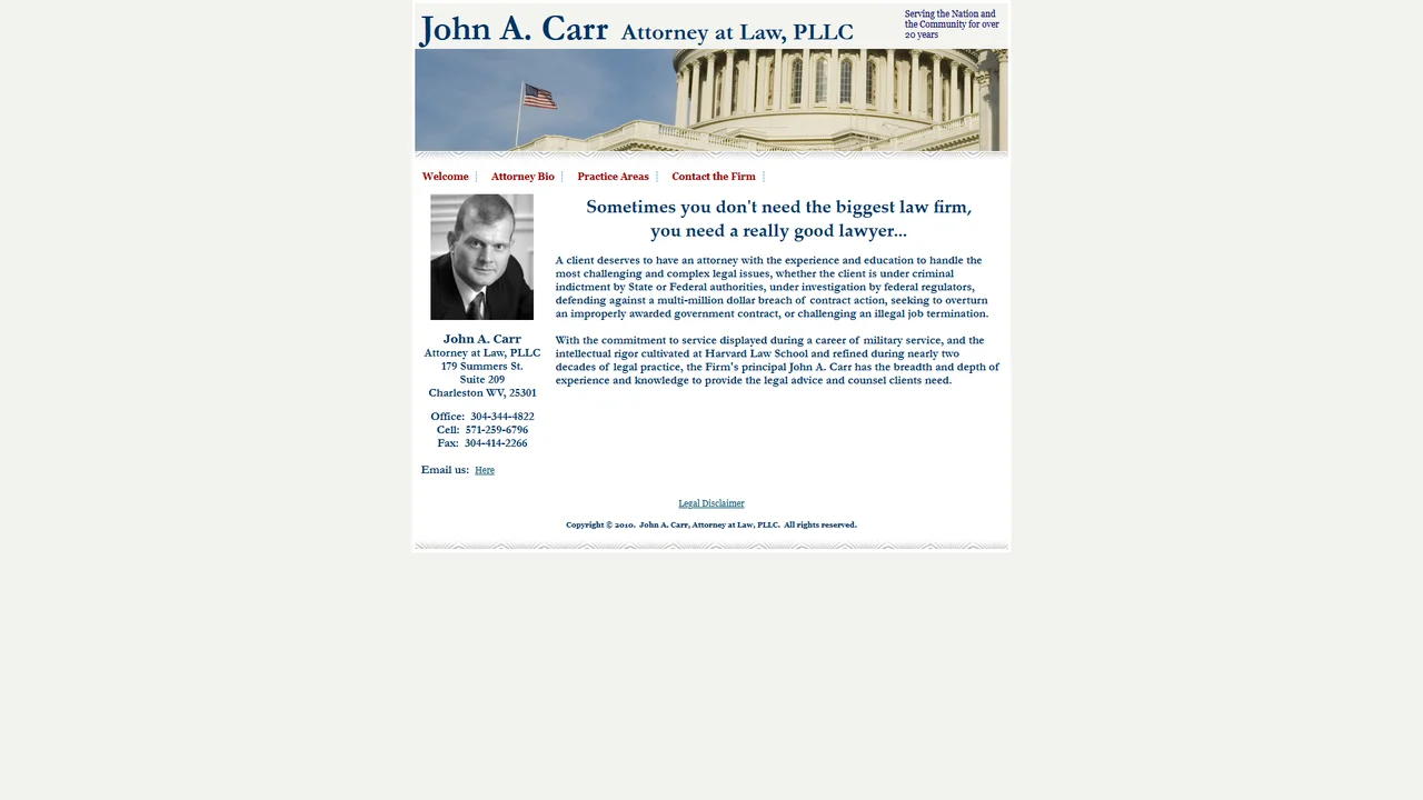 Carr John A - Charleston, WV office in Charleston, WV, West Virginia