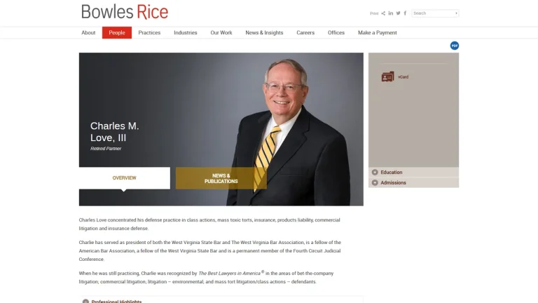 Love III Charles M - Charleston, WV - Attorney in Charleston, WV