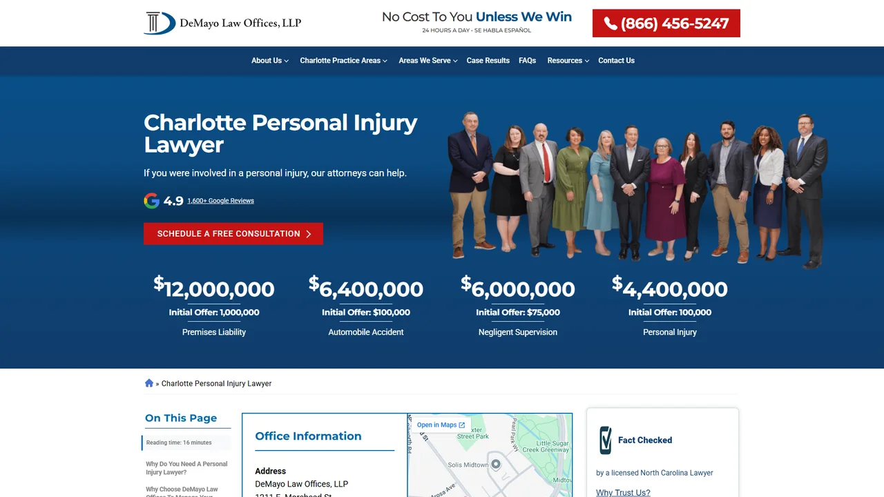 DeMayo Law Offices, LLP - Charlotte, NC office in Charlotte, North Carolina