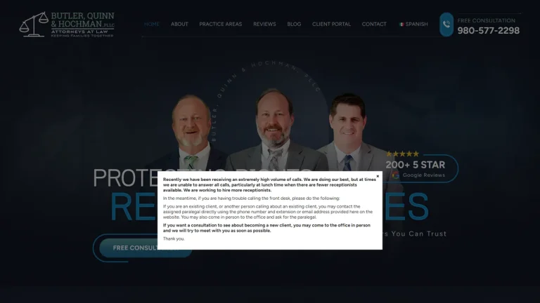Butler, Quinn & Hochman, PLLC - Charlotte, NC - Attorney in Charlotte