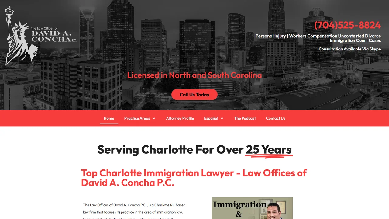 The Law Offices of David A. Concha, P.C. - Charlotte, NC office in Charlotte, North Carolina